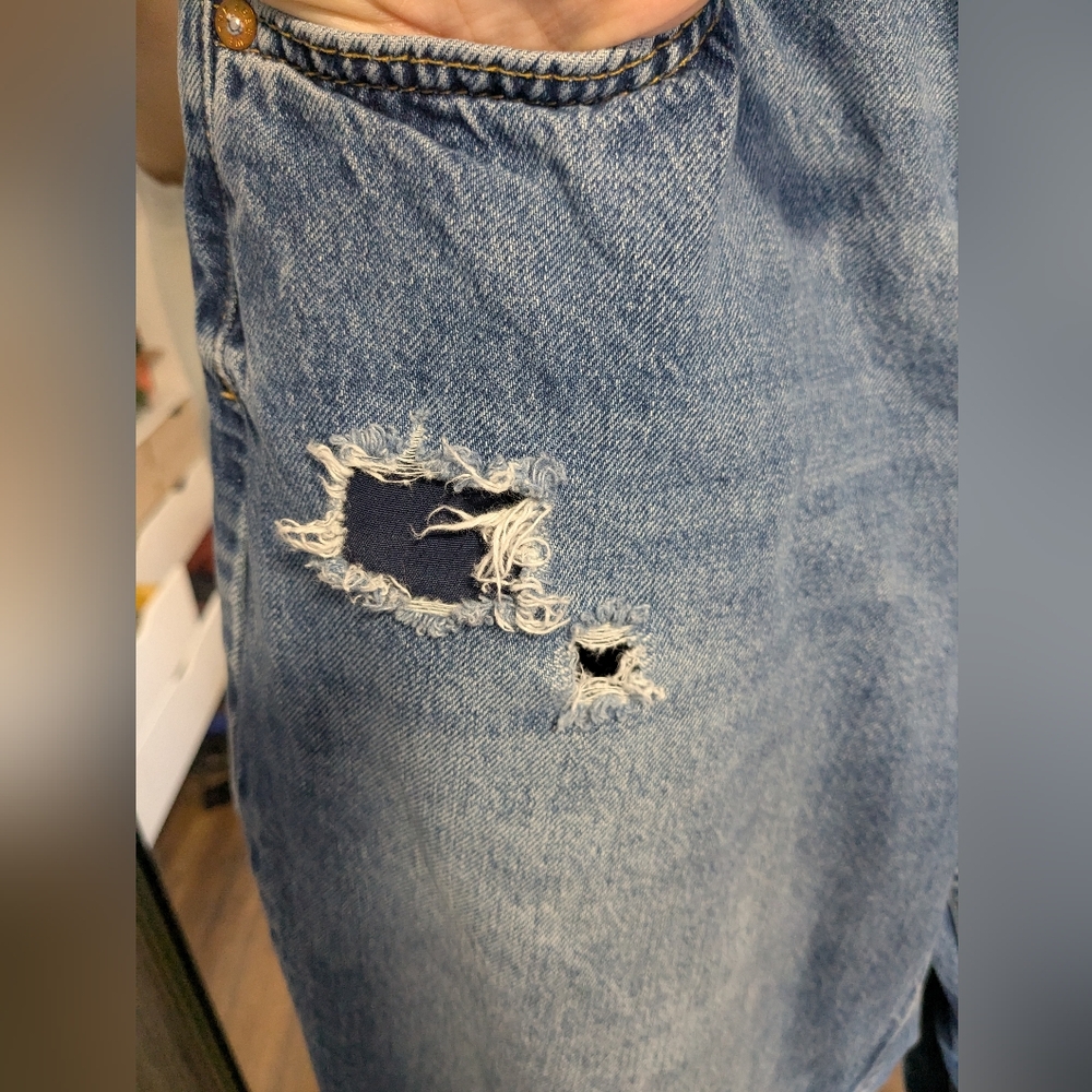 We The Free Denim High Rise Baggy Straight 31 - Picture 7 of 11